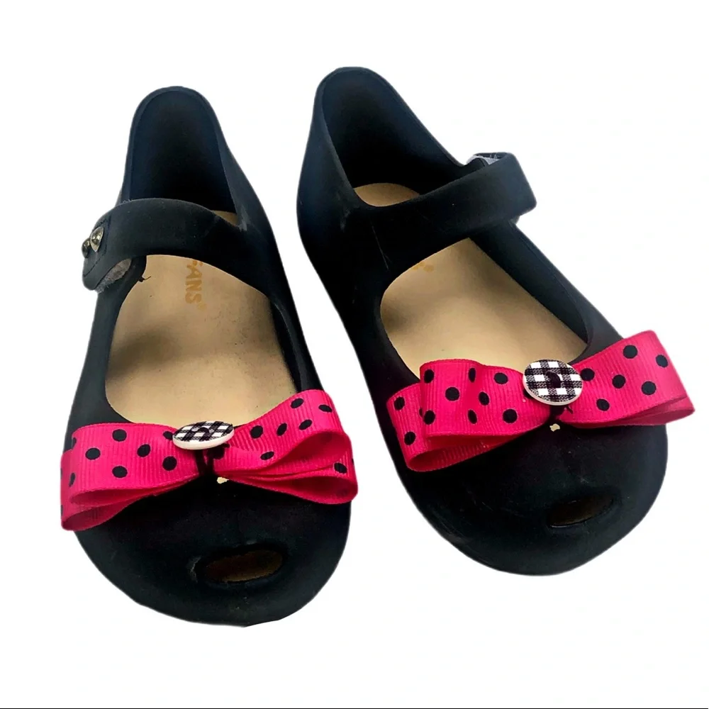 Ifans Toddler Black Rubber Mary Janes Size 8